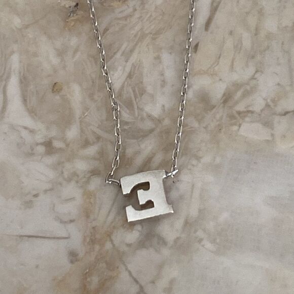 Michael Hill 925 Sterling Silver Initial “E” Necklace - Picture 6 of 9